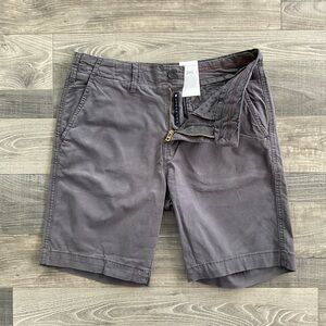 NWT Lucky Brand 9” Twill Flat Front Shorts Men’s 31 Dark Grey Stretch 7M20912